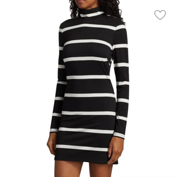 Alice + Olivia Delora Mock Neck Mini Dress, Size XS - Picture 6 of 10